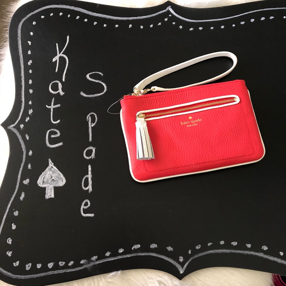 NWT Kate Spade Chester st tinie wristlet-geranium